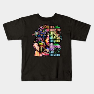 Juneteenth Women Black History Shirt I Am The Storm Women Kids T-Shirt